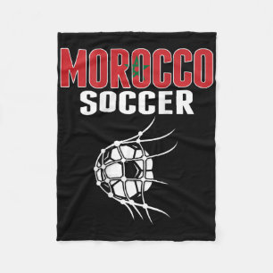 Morocco Soccer Fans Jersey - Support Moroccan Foot Fleece Blanket