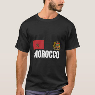 Morocco Soccer Jersey Style Football T-Shirt