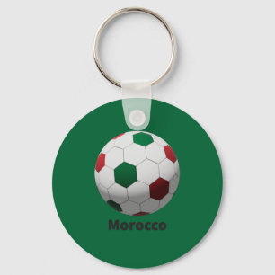 Morocco Soccer  Key Ring