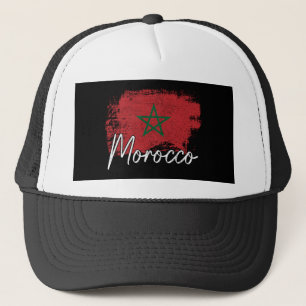 Morocco soccer lover gift Maroc Flag Morocco Moroc Trucker Hat