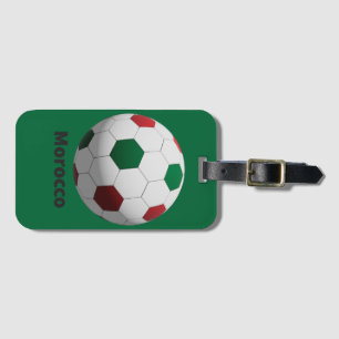 Morocco Soccer Luggage Tag