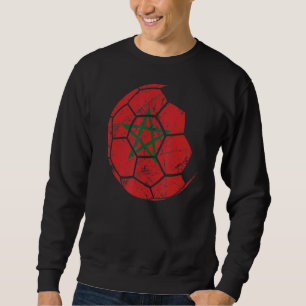 Morocco Soccer National Team Support The Team Flag Sweatshirt