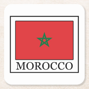Morocco Square Paper Coaster