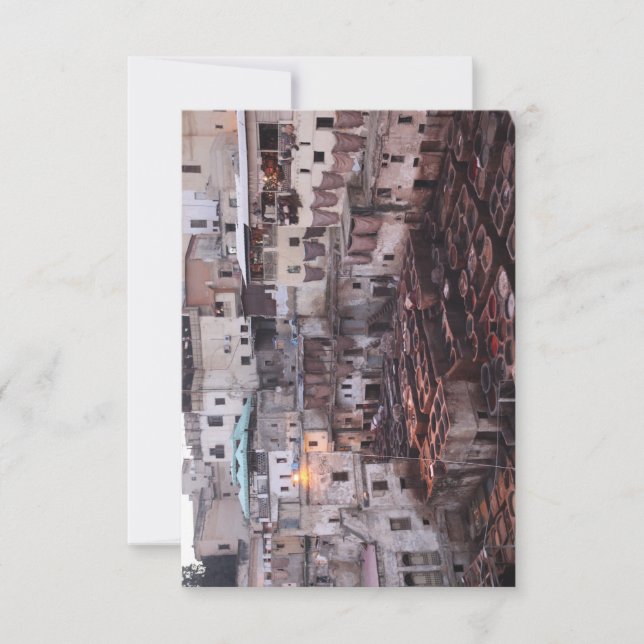 Morocco Street Photography Thank You Card (Front)