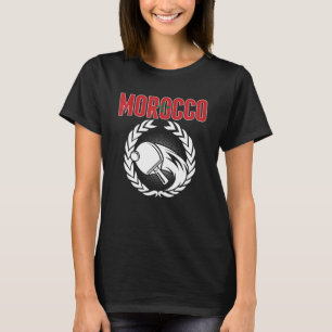 Morocco Table Tennis Moroccan Ping Pong Supporte T-Shirt