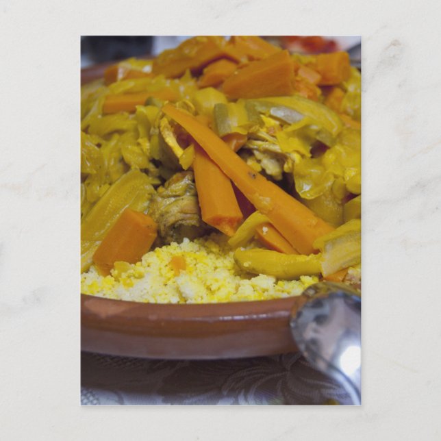 Morocco, Tetouan. Traditional Moroccan meal of Postcard (Front)