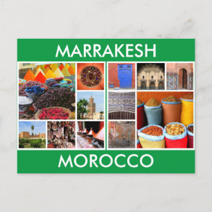 morocco travel marrakesh postcard