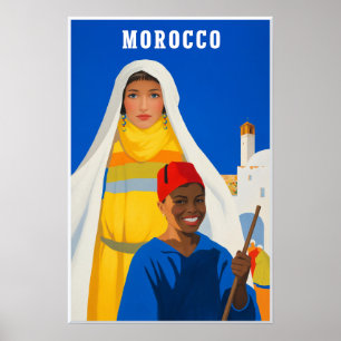 Morocco travel poster