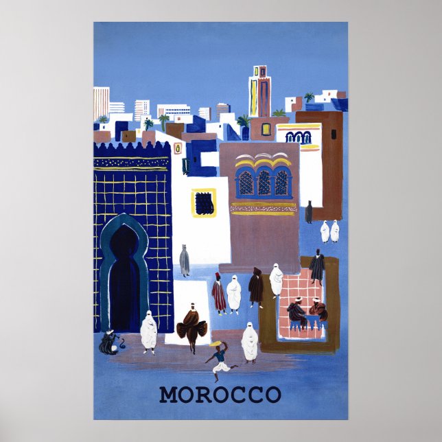 Morocco travel poster.  15x25 poster (Front)