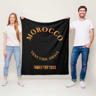 MOROCCO Veni Vidi Amavi Group Vacation Family  Fleece Blanket