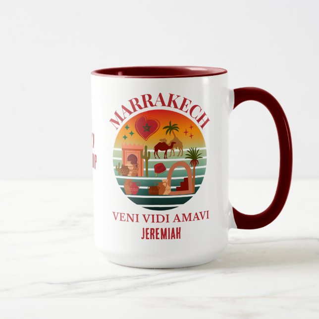 Morocco Veni Vidi Amavi Group Vacation MARAKKESH  Mug (Right)