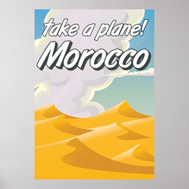 Morocco vintage travel poster (Front)