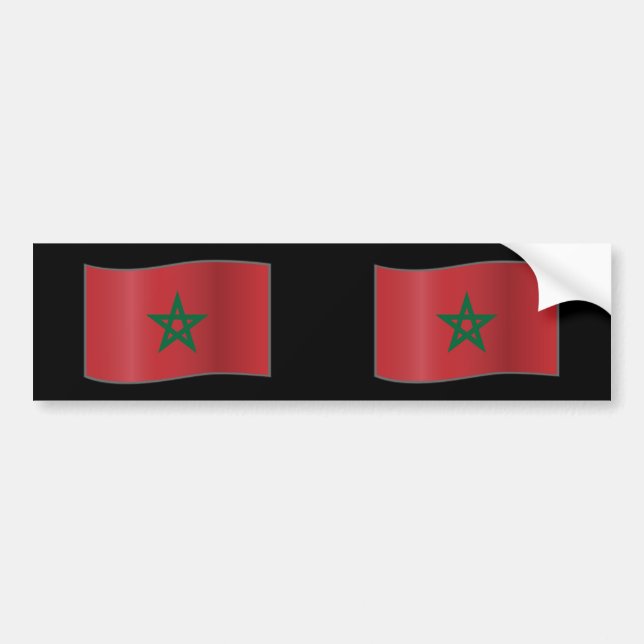 Morocco waving, Morocco Bumper Sticker (Front)