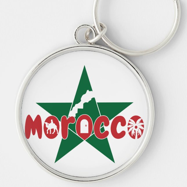 Morocco: Where Heritage Shines Modern Key Ring (Front)
