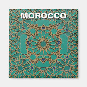Morocco zellij Tile Travel Magnet