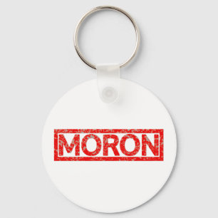 Moron Stamp Key Ring