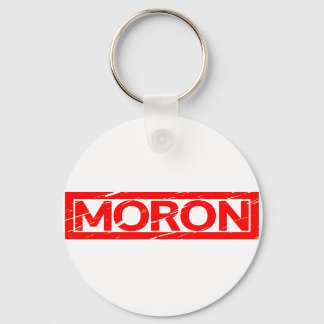 Moron Stamp Key Ring (Front)