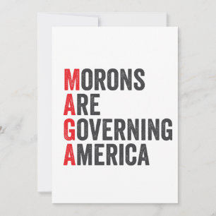 Morons Are Governing America 4th of July  Invitation