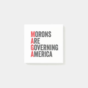 Morons Are Governing America 4th of July Post-it Notes