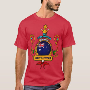 Morphett Vale suburb Pride Golden Australian Flag T-Shirt