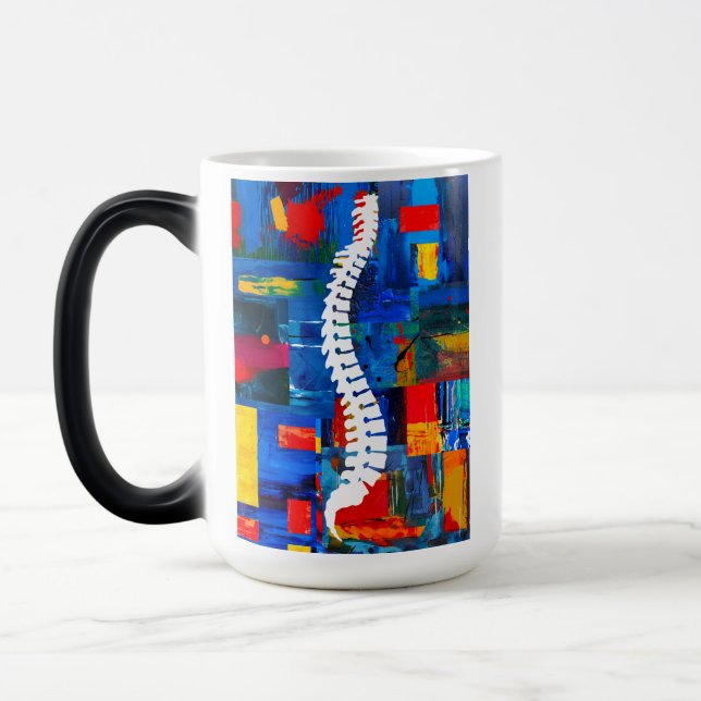Morphing Chiropractic Coffee Mug for Chiropractor (Left)