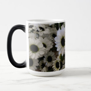 Morphing Mugs - Black & White Daisies