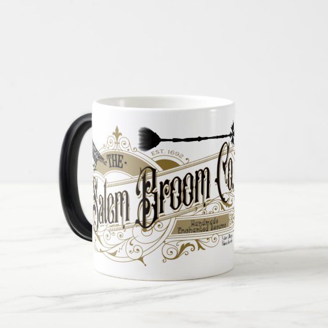 Morphing Personalised Salem Broom Co Mug (Front Left)