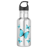 Morpho butterflies cartoon illustration 