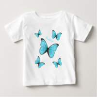 Morpho butterflies cartoon illustration