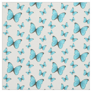 Morpho butterflies cartoon illustration fabric