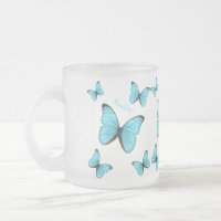 Morpho butterflies cartoon illustration