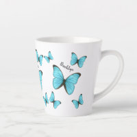 Morpho butterflies cartoon illustration