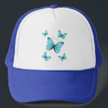 Morpho butterflies cartoon illustration  trucker hat<br><div class="desc">Morpho butterflies cartoon illustration</div>