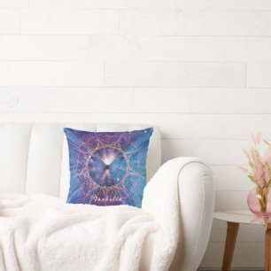 Morpho butterfly / Galaxy Mandala  Cushion