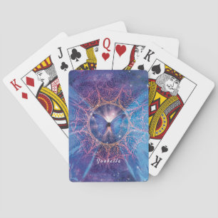 Morpho butterfly / Galaxy Mandala Playing Cards