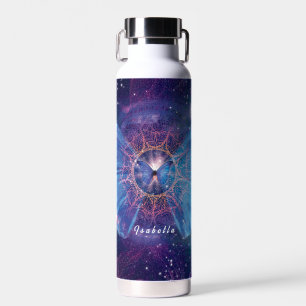 Morpho butterfly / Galaxy Mandala Water Bottle