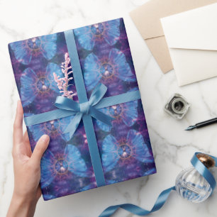 Morpho butterfly / Galaxy Mandala  Wrapping Paper