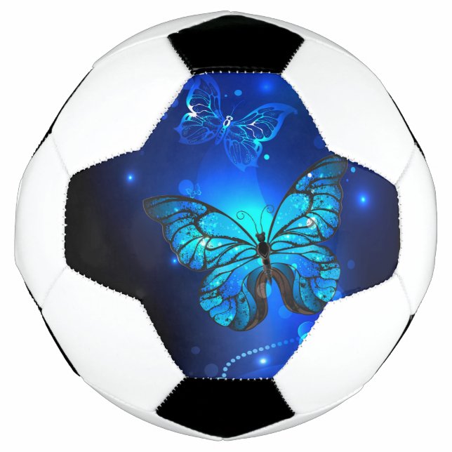 Morpho Butterfly in the Dark Background Football (Front)