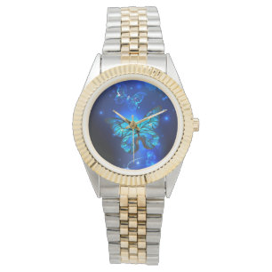 Morpho Butterfly in the Dark Background Watch