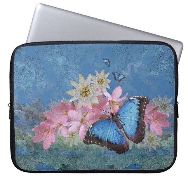 Morpho Magic Laptop Sleeve (Front)