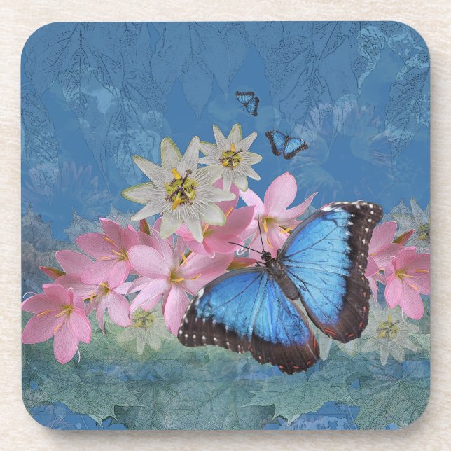 Morpho Magic Set of 6 Coasters (Front)