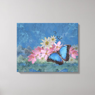Morpho Magic Wrapped Canvas Print