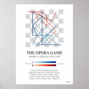 Morphy's Opera chess game Poster