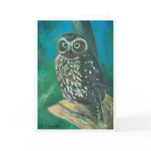 Morpork Owl Greetings Card
