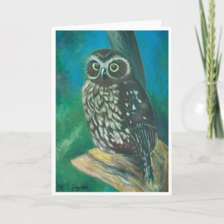 Morpork Owl Greetings Card