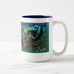 Morrigain Unleashed Two-Tone Coffee Mug