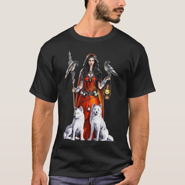 Morrigan Celtic Goddess T-Shirt (Front)