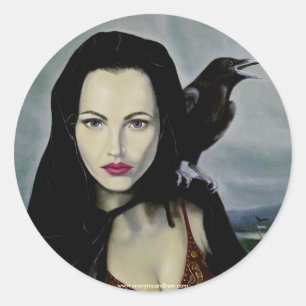"Morrigan" Classic Round Sticker
