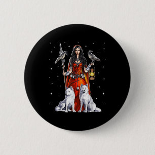 Morrigan Goddess Celtic Mythology Pagan Deity Of W 6 Cm Round Badge
