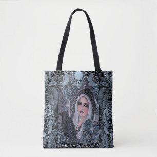 Morrigan goddess with raven by Renee Tote Bag